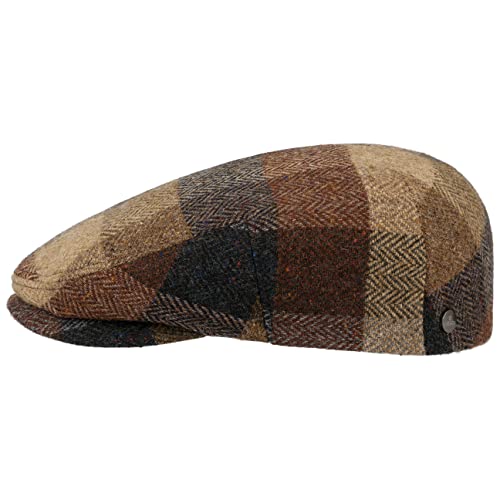 Lierys Zachery Virgin Wool Flat Cap Men Brown 7 1/8
