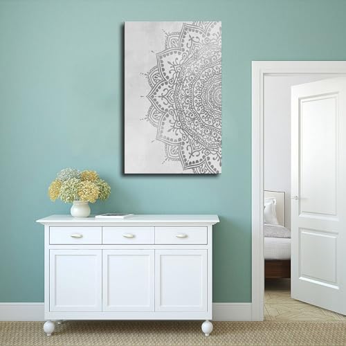 Toile mandala zen pour transformer un mur vide de chambre