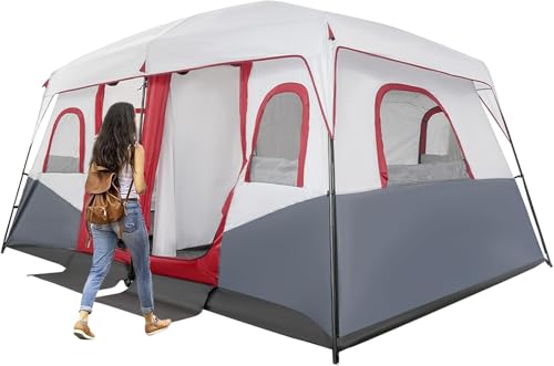Carpa para camping exterior 8-12 personas 2 habitaciones miniatura 1