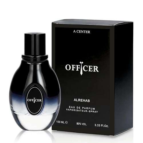 Image of A CENTER Officer Men's Cologne | 100ml Woody Fougere Eau de Parfum | Fresh Bergamot & Leather Scent | Premium Cologne Gift for Him