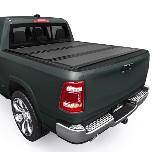 AUTOSAVER88 Low-Profile Hard Tri Fold Truck Bed Tonneau Cover Fit for Dodge Ram 1500 2009-2024 (19-24 Classic), Fit for Dodge Ram 2500 3500 2010-2026 with 6.4ft Bed Without Rambox