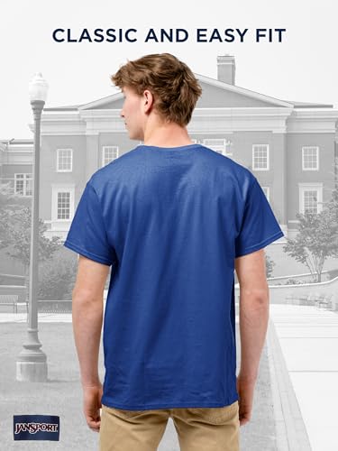Image of JanSport NCAA Officially Licensed Campus Short Sleeve T Shirt for Men, Soft & Breathable Pre-Shrunk Cotton Crewneck T Shirt