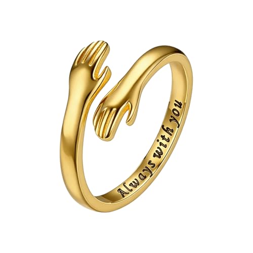 Bague d'étreinte réglable en argent 925 : le symbole d'un amour infini