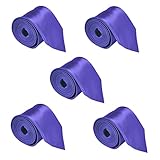 Mens Wedding Tie Wholesale Groomsman Bestman Solid Color Skinny Ties Lot of 5 Necktie