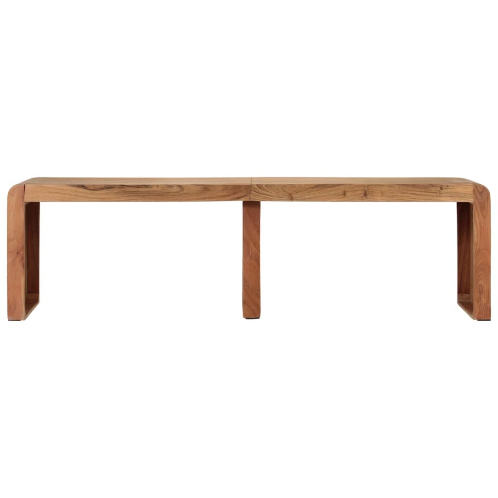 vidaXL Panca 160x38x45 cm in Legno Massello di Acacia