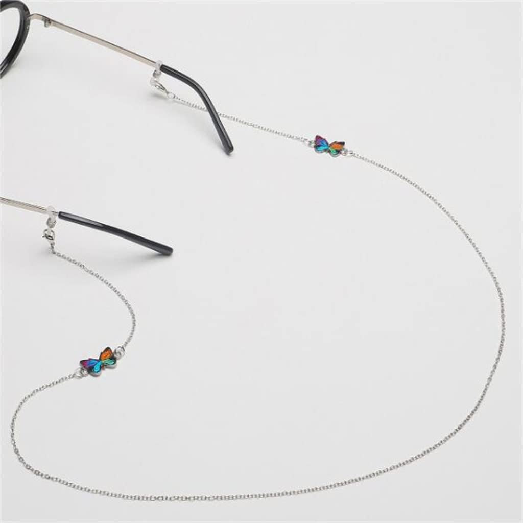 Fashion Engraved Silver Chain Eyeglass Cord Anti-Loss Metal Eyeglass Chain (D 1)