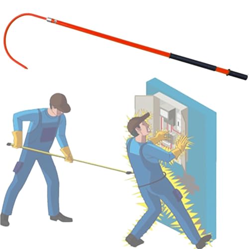 Gancho de rescate aislado de fibra de vidrio de 2 m y 100 kg de carga