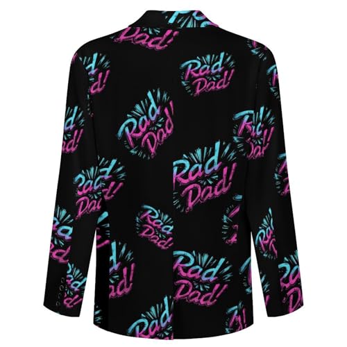 Rad Dad Casual Suits Jackets for Men Two Buttons Business Coat Wedding Dinner Party4