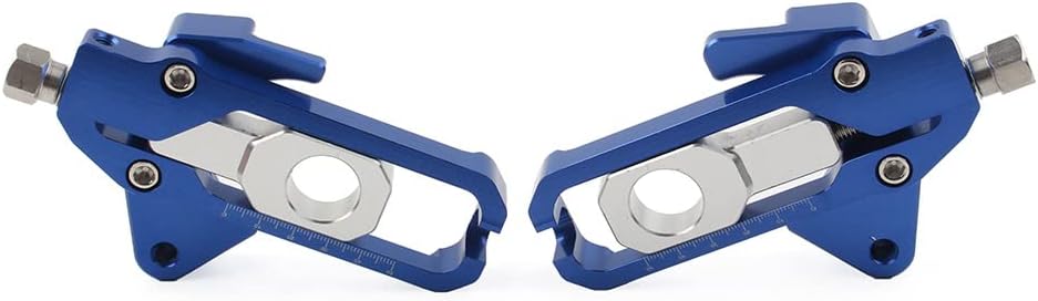 Cninba13 Tensioners Catena Spools, Left & Right Blue Style Motorcycle Aluminum Chain Adjusters with Spool Tensioners Catena for HONDA CB650R CBR650R 2019-20 CBR650F CB650F 2014-16