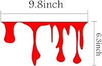 Vista 2 de Calcomanías para coche, 2 unidades, diseño de sangre que fluye de color rojo