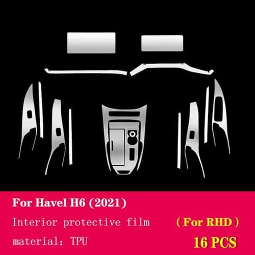 Film protection console Haval H6 2021 TPU transparent auto anti-rayure