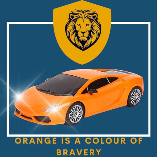 Image of KIDZYMON RC Car High Speed Mini 1:24 Scale USB Rechargeable Remote Control Car for Kids | Racing Car I Orange Colour