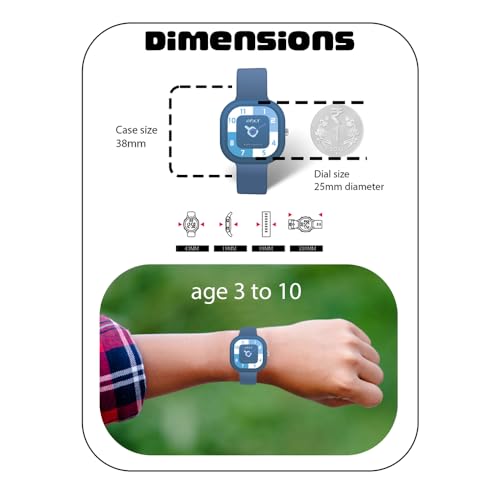 Image of SPIKY Analog Watch for Kids | Water Resistant, Scratch Proof & Lightweight | Durable Silicone Strap | Unisex Best Birthday Gift | Analogue Wrist Watches for Girls & Boys | Age 2-14 yrs