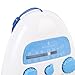 Battery Operated Shower Radio with Built in Speaker for Hanging, Rotating Knob, Easy Tuning Volume Control, Splashproof, Long Lasting 3 AA Battery, FM AM Radio