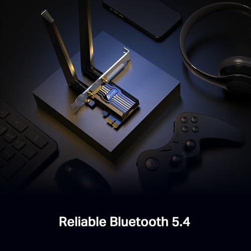 image for TP-Link WiFi 7 BE9300 PCIe WiFi Card Archer TBE552E| Tri-Band Network 