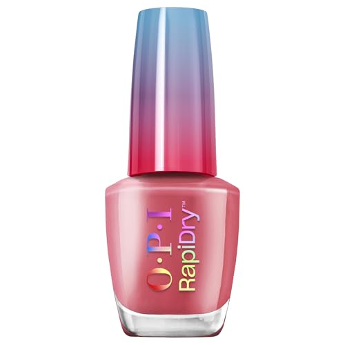 OPI RapiDry Quick-Dry Lack - Dry and Dash Roter Nagellack - Veganer Wischfester & Schnell Trocknender Nagellack (9ml)