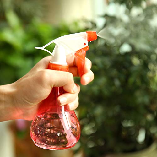 Lurrose 5 unidades de plástico vazio regador garrafa de spray de pressão de mão formato oval pequeno