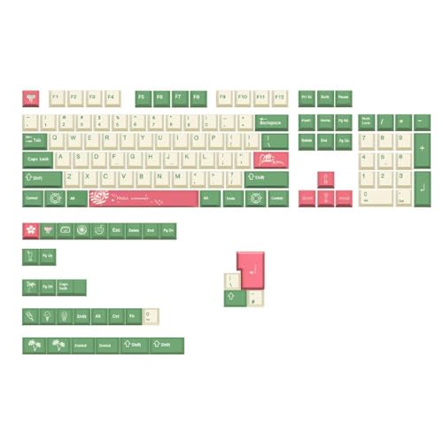 Touches clavier mécanique PBT 136 touches pour configurations anglaise et japonaise