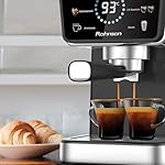 Espressomaschine, Pumpe mit 20 bar, Heiß- und Kalttechnologie, 1350 W, Dampfdüse für Milchschaum, abnehmbarer Wassertank 1,5 l, leicht zu reinigen, effizientes und sicheres Design – Bild 5