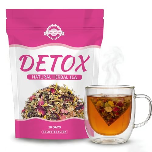 Detox Tee, Tee Zum Abnehmen, Cleanse Weight Loss Tea, Natürliche Kräutermischung, Körper formender Tea, Sanfte Entgiftung und Reinigung, 100% Vegan (28 Teebeutel)