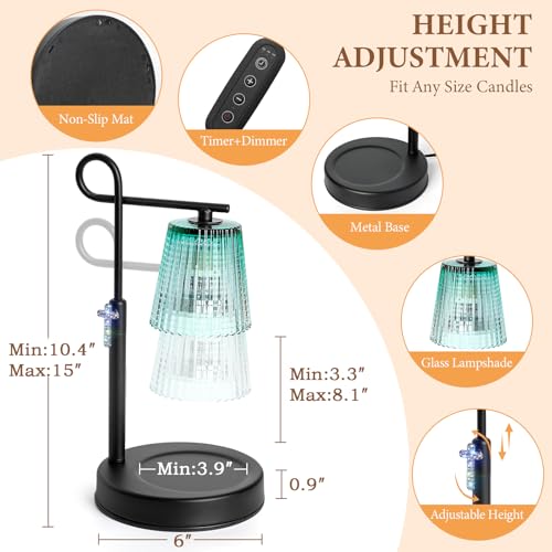 SHARE&CARE Candle Warmer Lamp with Timer & 4 Dimming Modes - Image 2