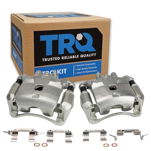 TRQ Front Brake Caliper Set Compatible with 2007-2019 Nissan Sentra