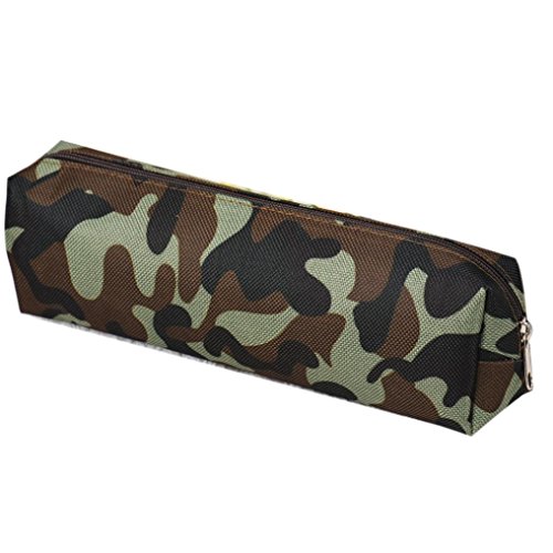 Hatop Camouflage Pen Bag Pencil Case Pouch Stationery Cosmetic Makeup Bag (A)