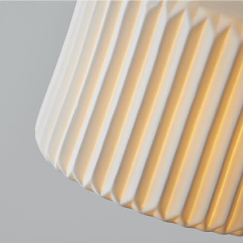 Lustre industriel en céramique E27 plafonnier suspendu moderne