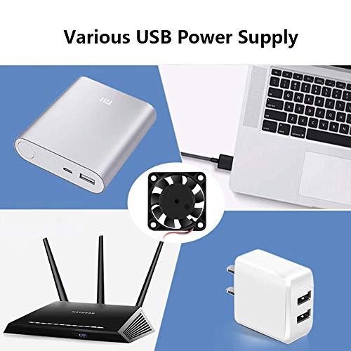 4 Pack Usb Brushless Cooling Fan 40Mm Fan High Performance Dc 5V Cooling Fan Speed 4200 Rpm Fan For Small Appliances Series Replacement #TOP5