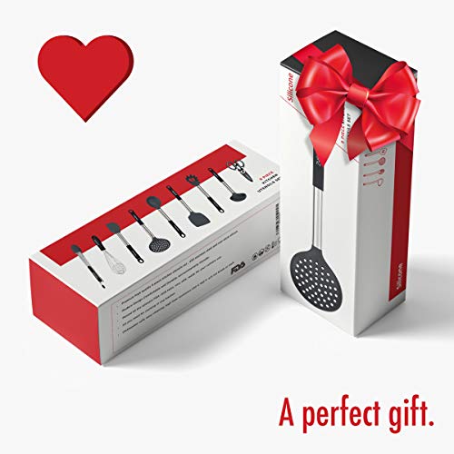 Kitchen Utensil Set 9 Kitchen Tool Set Silicone & Stainless Steel Utensils Heat Resistant Utensils Set Spatula Whisk Tongs Cooking Utensil Set Spoon Utensils Shears Kitchen Tools For Gift #TOP4