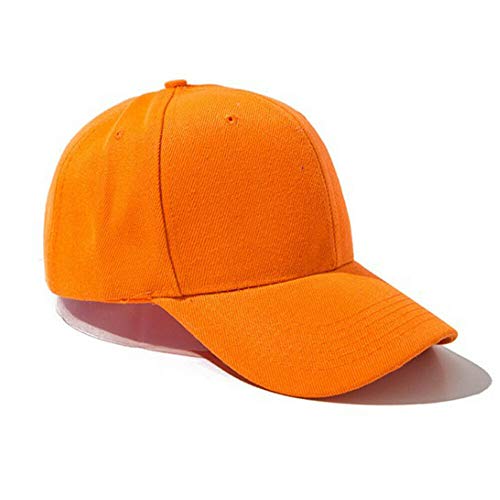 Boolavard   Gorra de béisbol, talla ajustable, para entrenamiento en carrera y actividades al aire libre en todas las estaciones, naranja, Talla única
