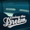 HastingsDesigner Living The Dream - Funny Car/Van/Laptop Vinyl Decal Sticker suitable for Wall, Window, Bumper or any smooth surface (Silver) #1