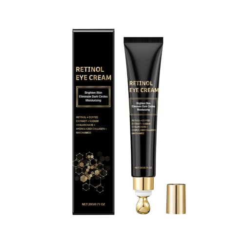 Crema Hidratante Para Los Ojos Antiojeras Rollerball Massager, Crema Reafirmante Para Los Ojos, Eliminar Para Las Ojeras, Apto Para Todo Tipo De Pieles Y Edades, Eye care black