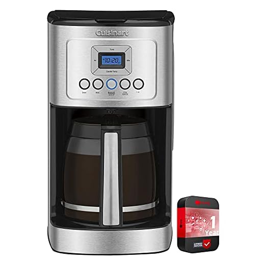 Cuisinart Perfect Temp 14-Cup Programmable Coffeemaker Stainless Steel (DCC-3200) with 1 Year Extended Warranty
