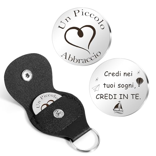 Koudindg Regalo Amico, Regalo Sorella, Regalo Collega Donna, Un Piccolo Abbraccio Tascabile Ispiratore, Regalo Collega, Regalo Amico Natale, Regali Colleghe Natale, Regalo Natale Sorella