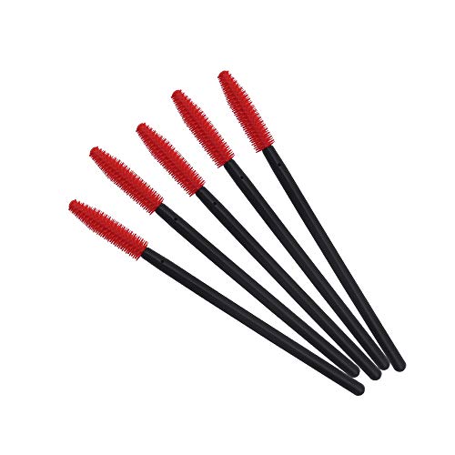 J Shop 25pcs Pinceaux à Cils silicone Jetables Brosse à Mascara Outil de Maquillage