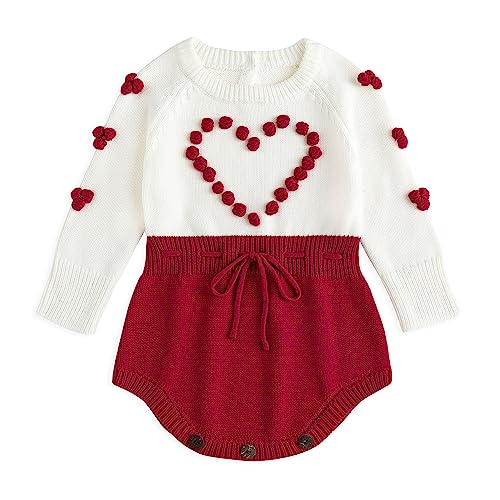 Simplee kids Baby Boys’ Girls’ Knitted Romper Jumpsuit Long Sleeve Onesie Bodysuits One Piece Outfits Sweater