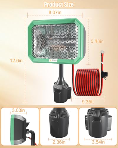 48V Golf Cart Heater Hardwired