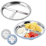 Portions parfaites pour des repas équilibrés : divisées en trois zones, ces assiettes pour bébé avec ventouses encouragent une variété saine et réduisent la résistance alimentaire. Parfaitement conçus pour les jeunes enfants, ils aident à minimiser le gaspillage et sont parfaits pour les collations, les légumes, les fruits, les pâtes et plus encore.