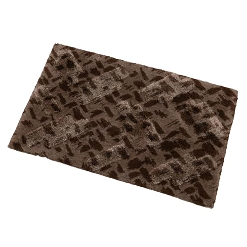 センコー(Senko) M+home ラグ コーリ インテリアマット 約60×90cm ブラウン 日本製 31675