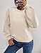 IDEALSANXUN Fall Sweaters for Women 2025 Casual Oversized Cute Long Sleeve Ladies Old Money Chunky Winter Sweater Tops,Pure Beige,L