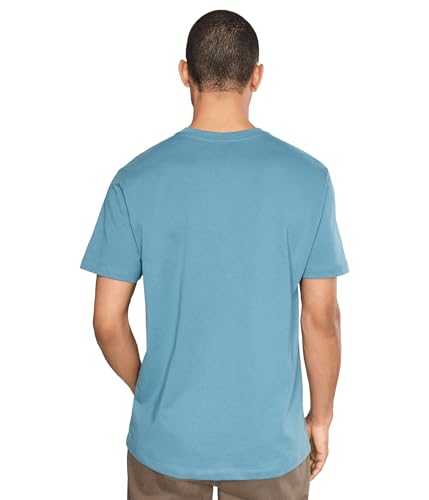 Image of U.S. Polo ASSN. Men's Solid V‑Neck T-Shirt, Sedona Blue, Large