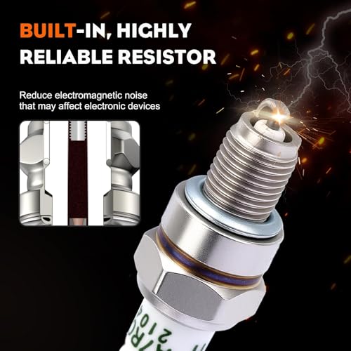 Image of Hipa CR7HSA Spark Plug for NGK C7HSA Torch A7RTC A7TC GY6 50CC 110CC 150CC Scooter ATV XR80 XR100 CRF80 Engine 2PACK