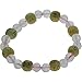 Zorbitz Lucky Karma Bracelet, Rose Quartz for Love and Friendship, Women's Genuine Gemstone Stretch Bracelet