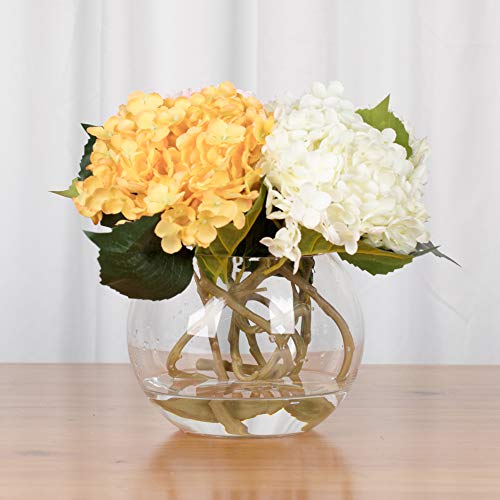 Pot de fleurs de table en verre à bulles pour décoration de table de mariage - 7