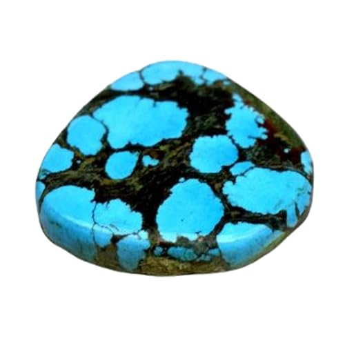 Gemme turquoise naturelle cœur 16,80mm pour fabrication bijoux DIY bague