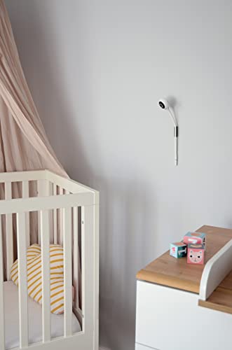 BÉAba - Babyphone Zen Connect, Baby Monitor, Videocamera Full Hd 1090P, Walkie-Talkie, Portata Elevata, Connessione Smartphone E Wi-Fi, Ninnananna, Asta Flessibile, Bianco - 5