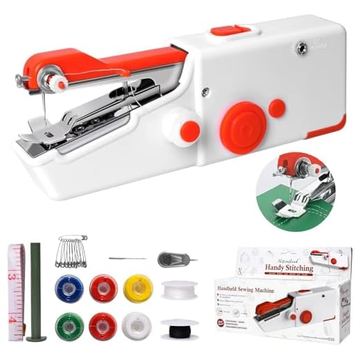 Machine à Coudre Portative, Mini Machine à Coudre Électrique Portable à Point Rapide, Facile à Utiliser, Adaptée aux Tissus, Vêtements, Voyages en Famille et Bricolage