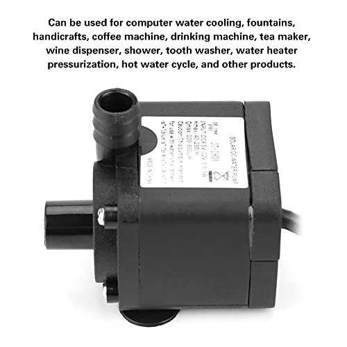 12V DC Brushless Submersible Pump, 350L/H Low Noise Fountain Pump for Fish Tank Mini Aquarium Circulation Pump - Image 4