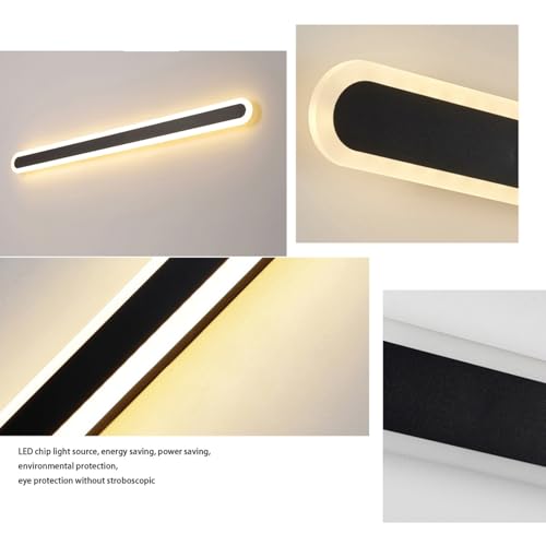 Lámpara de pared con sensor de movimiento interior de aluminio plateado 100cm estética premium 4